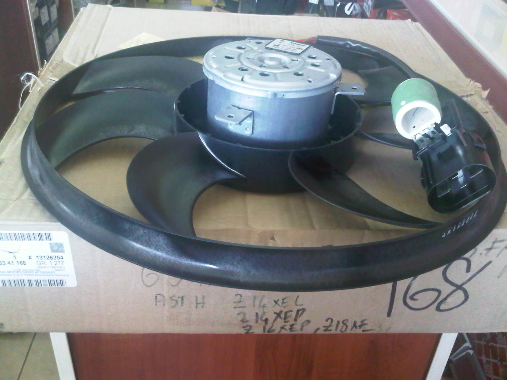 OPEL ASTRA H Z14XEP,Z16XEP RADYATR FAN MOTORU GM 6341168  13126354