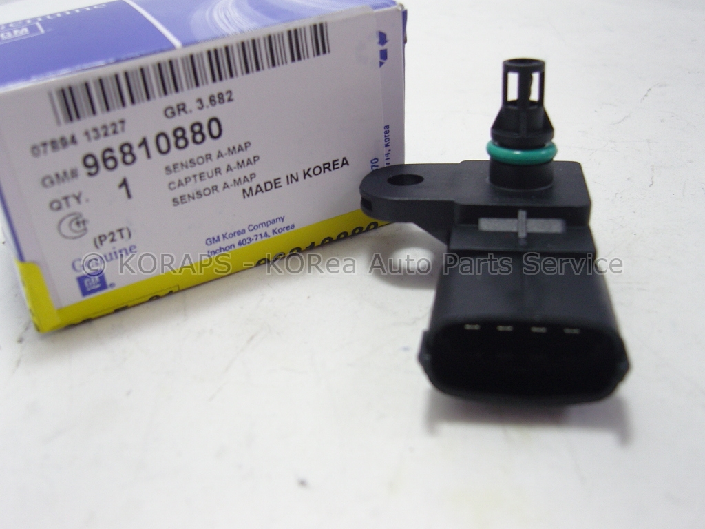 CHEVROLET AVEO KALOS (T250 / T255) 1.2  16VALF  EMME BASIN SENSR MAP SENSR OEM EXPORT 96810880   AVEO-T255-SENSOR-MAP-1-2-DOHC-96810880-GM-GENUINE  AVEO-T255-SENSOR-MAP-1-2-DOHC-96810880